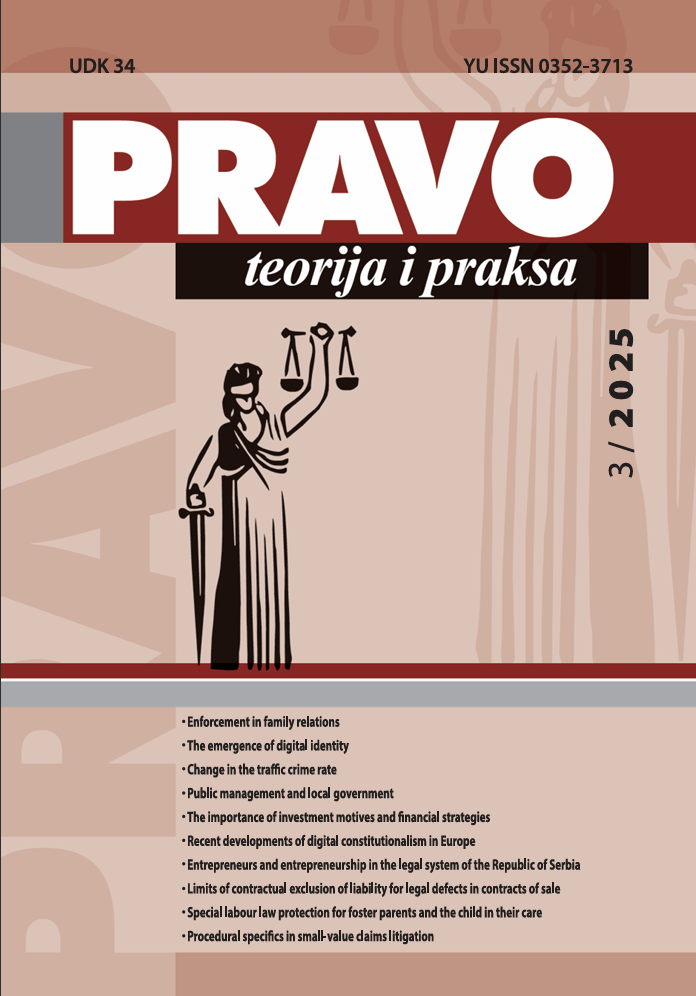 					View Vol. 42 No. 3 (2025): Pravo - teorija i praksa
				
