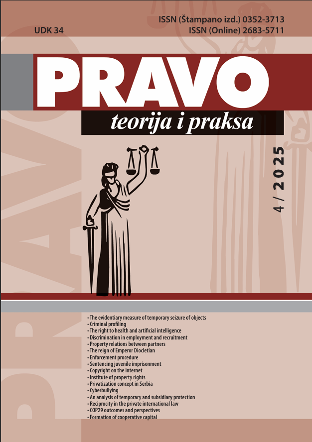 					View Vol. 42 No. 4 (2025): Pravo - teorija i praksa
				